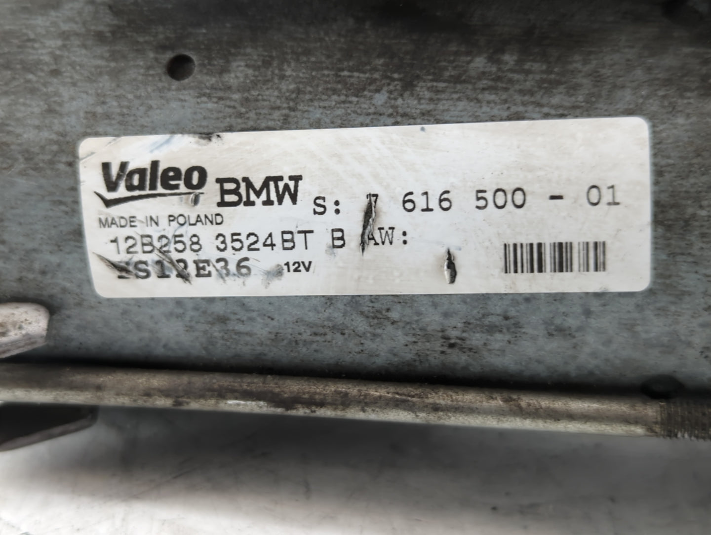 2011-2013 Bmw X5 Car Starter Motor Solenoid OEM P/N:7 616 500-01 Fits Fits 2011 2012 2013 2014 2015 2016 OEM Used Auto Parts