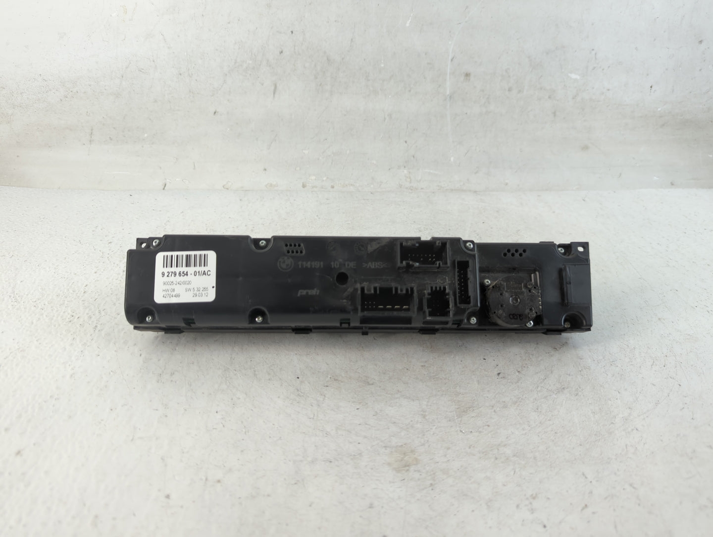 2007-2013 Bmw X5 Climate Control Module Temperature AC/Heater Replacement P/N:9 279 654-01 90025-242 Fits OEM Used Auto Part