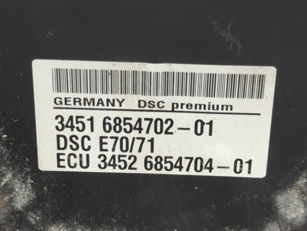 2008-2014 Bmw X6 Anti-Lock Brake ABS Pump Module Actuator OEM P/N:6854702-01 Fits Fits 2007 2008 2009 2010 2011 2012 2013 20