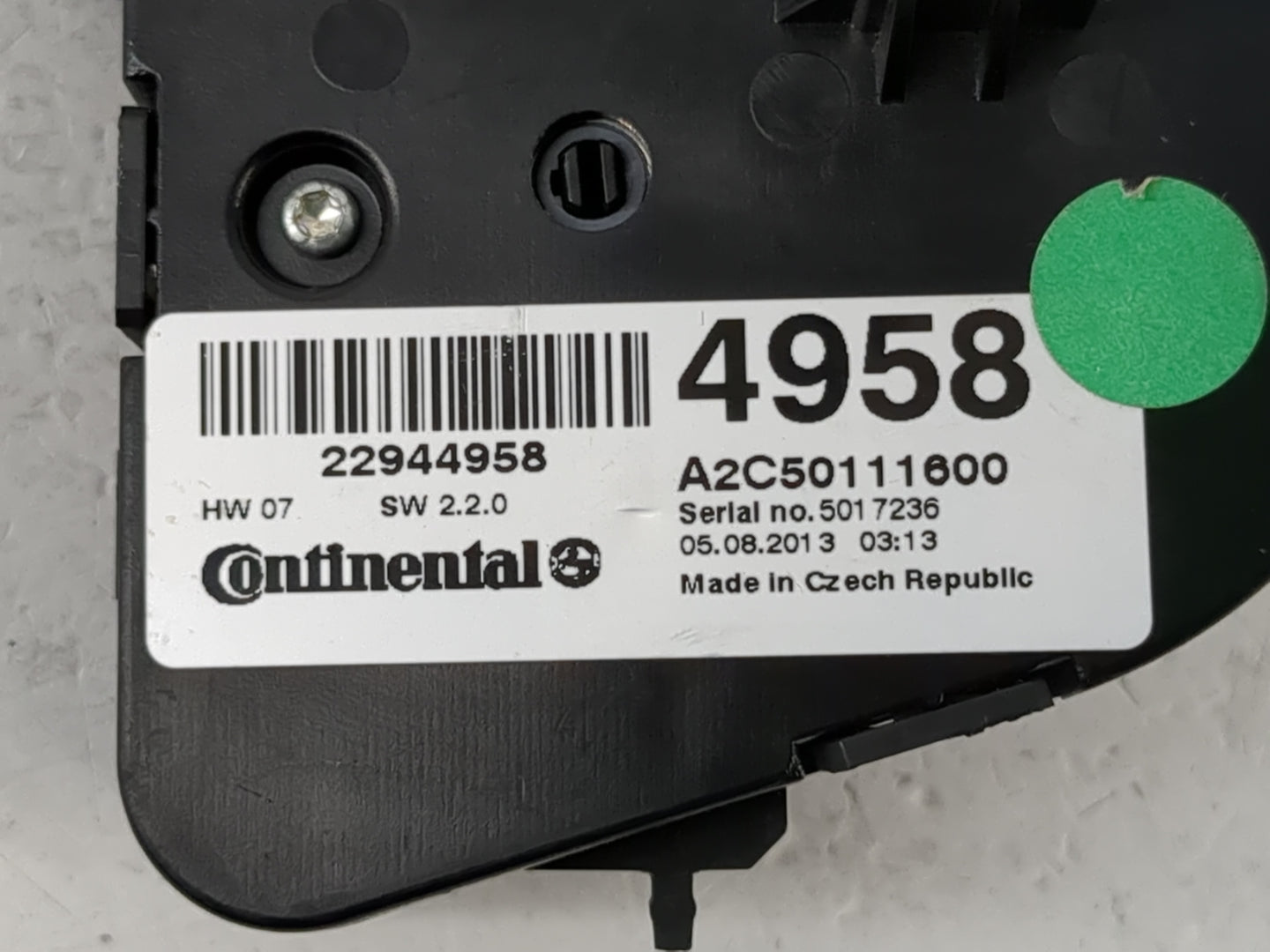 2013-2014 Buick Encore Radio AM FM Cd Player Receiver Replacement P/N:22944958 Fits Fits 2013 2014 OEM Used Auto Parts - Oem