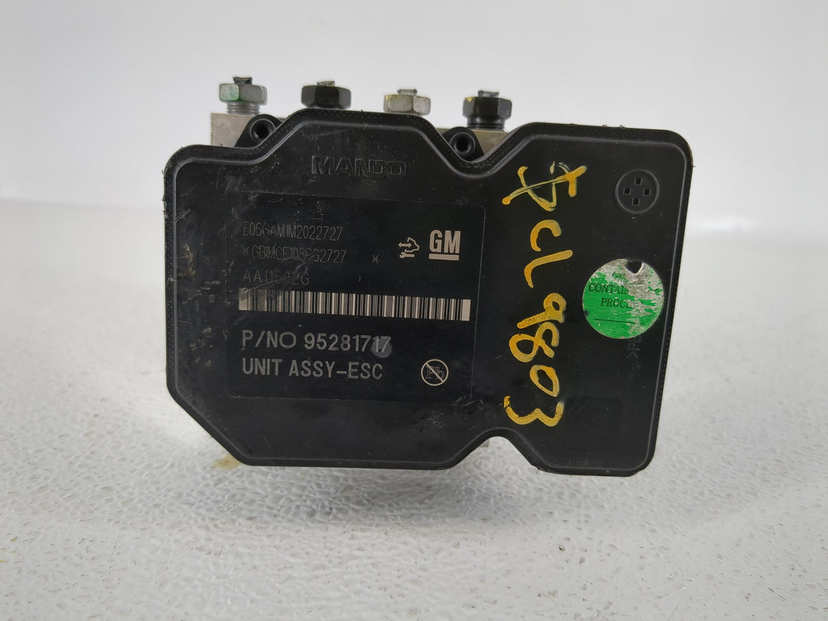 2013 Buick Encore Anti-Lock Brake ABS Pump Module Actuator OEM P/N:95281717 Fits OEM Used Auto Parts - Oemusedautoparts1.com