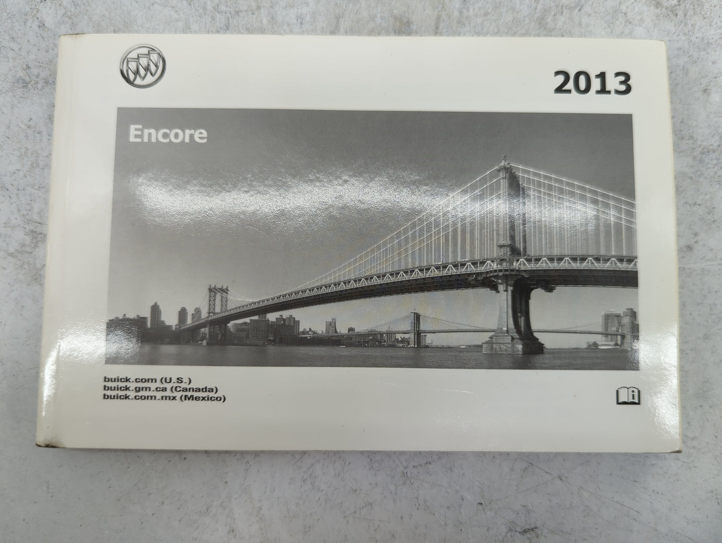 2013 Buick Encore Owners Manual Book Guide P/N:22789122 22744236 OEM Used Auto Parts - Oemusedautoparts1.com