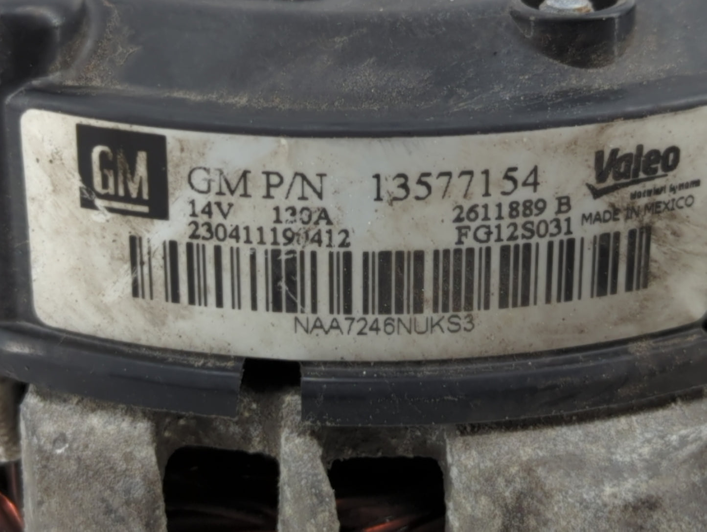 2013-2019 Buick Encore Alternator Replacement Generator Charging Assembly Engine OEM P/N:13577154 13597226 Fits OEM Used Aut