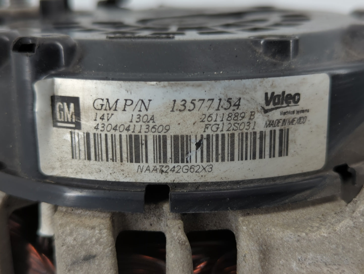 2013-2021 Buick Encore Alternator Replacement Generator Charging Assembly Engine OEM P/N:13577154 Fits OEM Used Auto Parts -