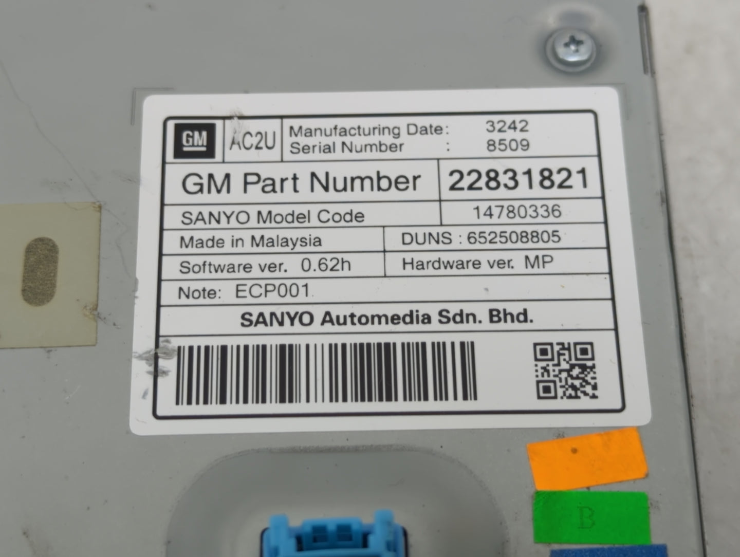 2010-2011 Buick Lacrosse Information Display Screen - Oemusedautoparts1.com