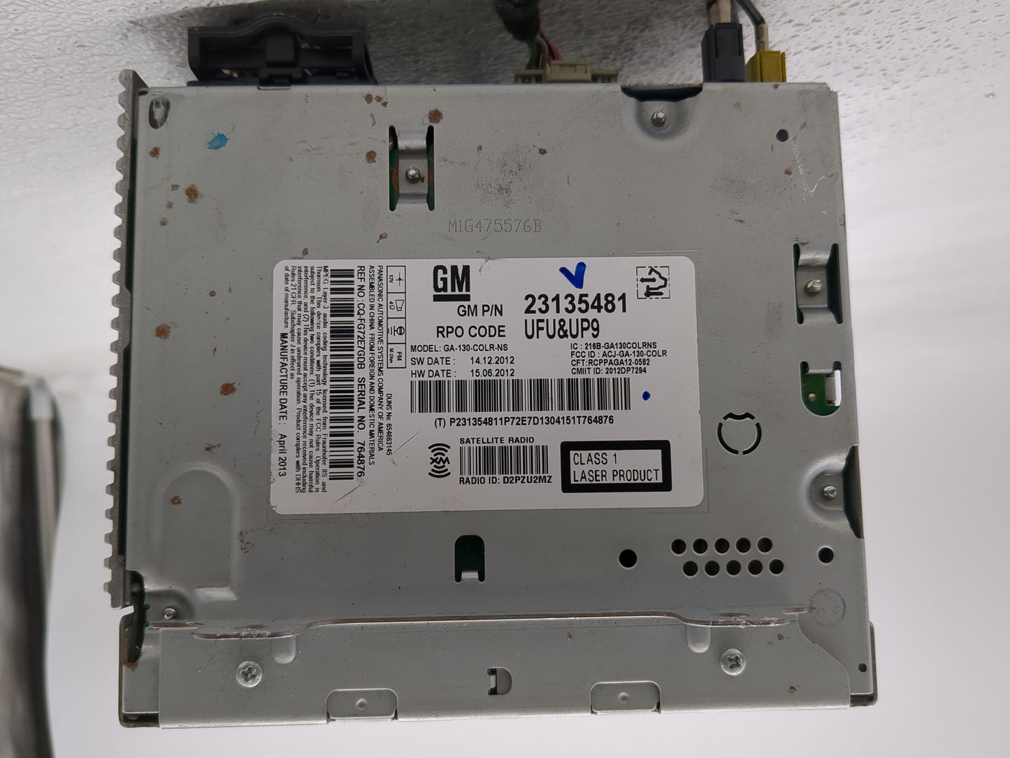 2013 Buick Lacrosse Radio AM FM Cd Player Receiver Replacement P/N:23135481 Fits OEM Used Auto Parts - Oemusedautoparts1.com