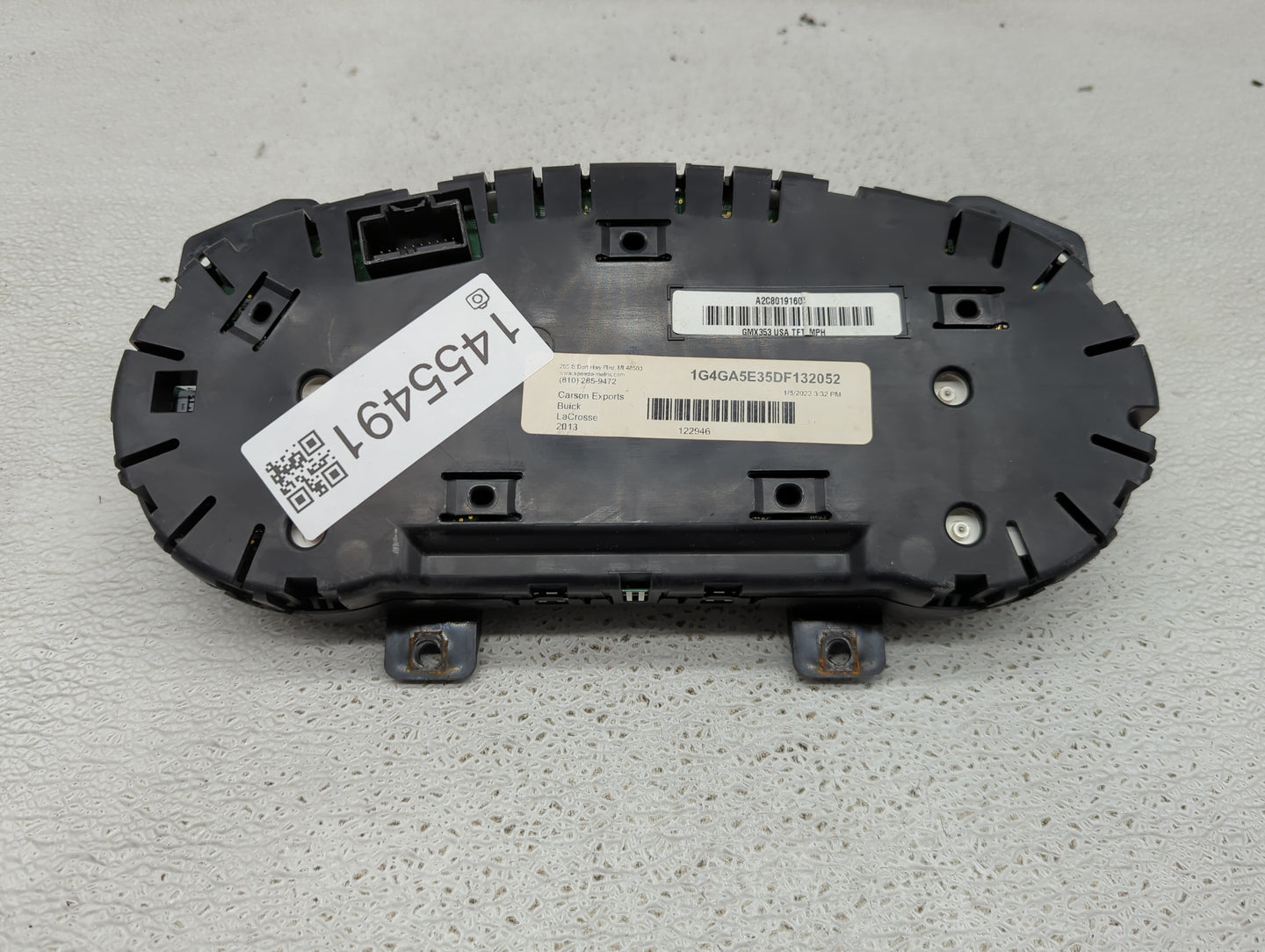2013 Buick Lacrosse Instrument Cluster Speedometer Gauges P/N:A2C80191600 Miles: Fits OEM Used Auto Parts - Oemusedautoparts