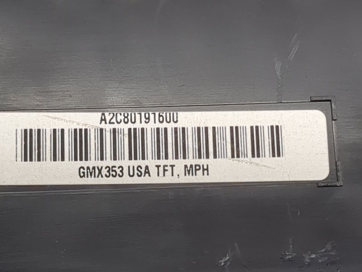 2013 Buick Lacrosse Instrument Cluster Speedometer Gauges P/N:A2C80191600 GMX353 Miles: Fits OEM Used Auto Parts - Oemusedau