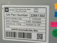2013 Buick Regal Radio AM FM Cd Player Receiver Replacement P/N:22851302 Fits OEM Used Auto Parts - Oemusedautoparts1.com
