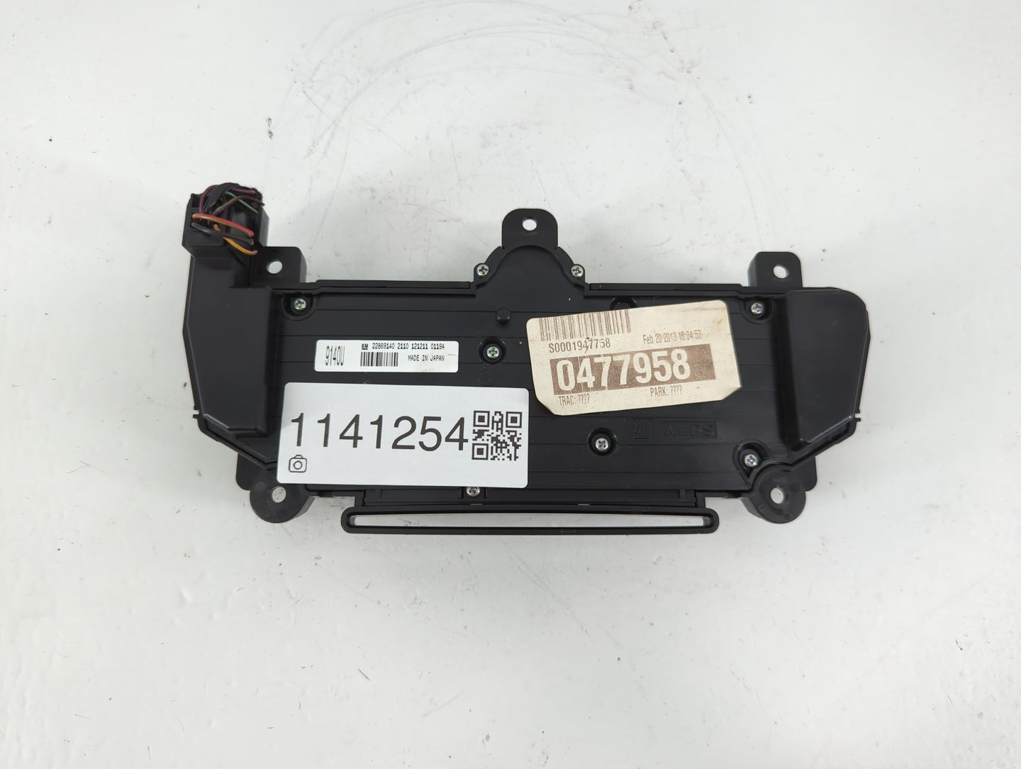 2012-2013 Buick Regal Radio AM FM Cd Player Receiver Replacement P/N:2289140 Fits Fits 2012 2013 OEM Used Auto Parts - Oemus