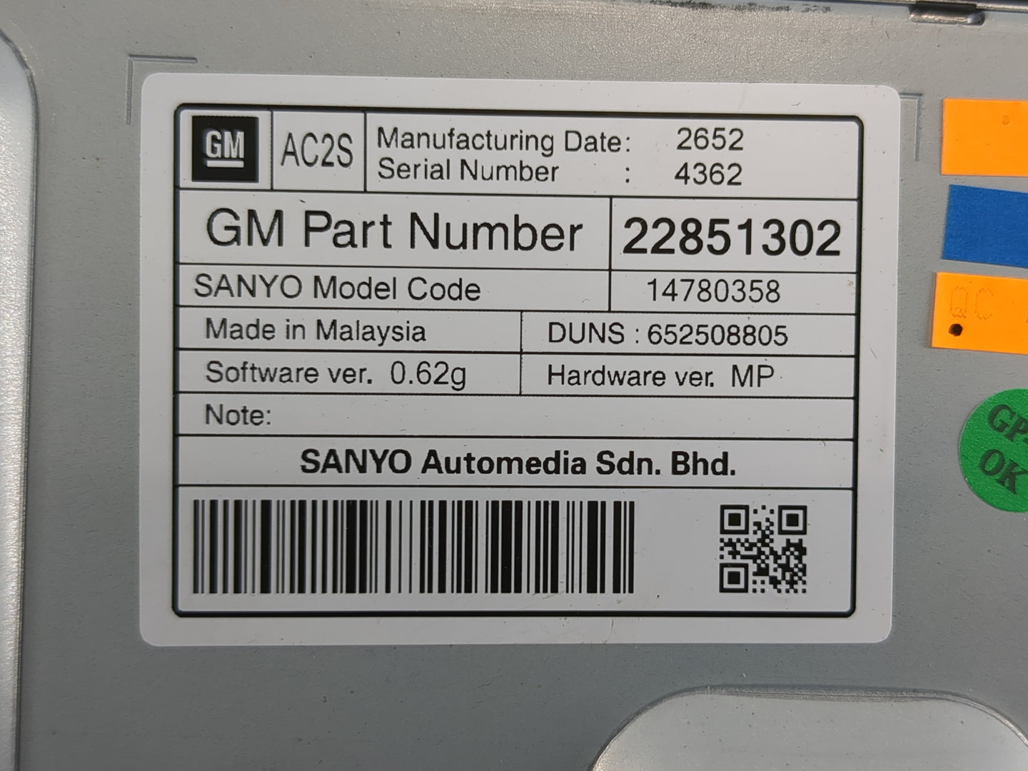2012-2013 Buick Regal Information Display Screen - Oemusedautoparts1.com