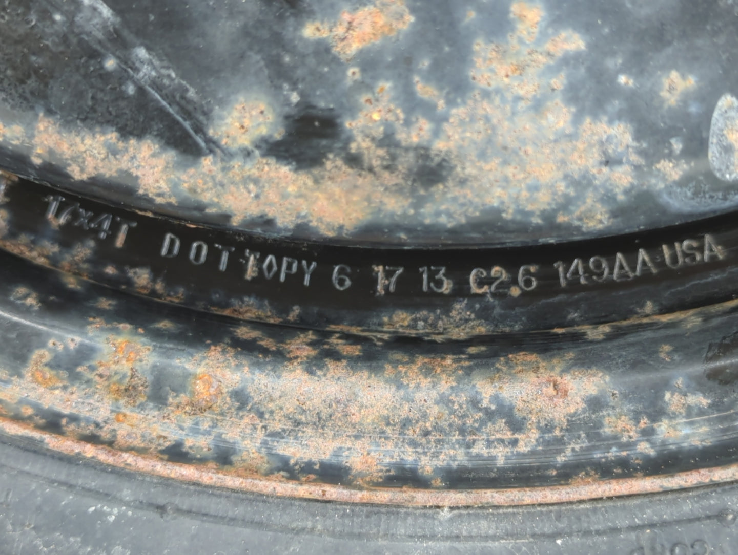 2011-2017 Buick Regal Spare Donut Tire Wheel Rim Oem - Oemusedautoparts1.com