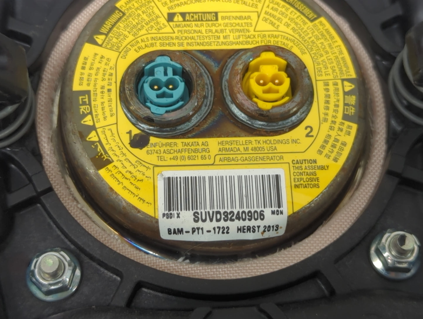 2012-2017 Buick Verano Air Bag Driver Left Steering Wheel Mounted - Oemusedautoparts1.com