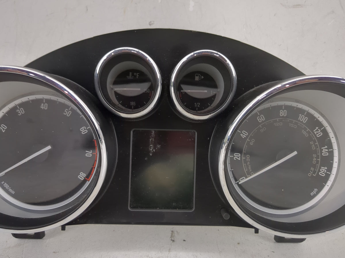 2013 Buick Verano Instrument Cluster Speedometer Gauges P/N:22978276 AD7B, 600775881 Miles:88K Fits OEM Used Auto Parts - Oe