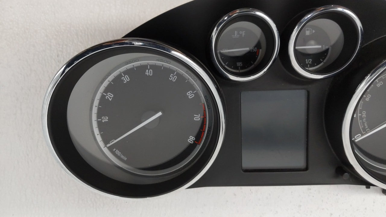 2013 Buick Verano Instrument Cluster Speedometer Gauges P/N:22978276 Fits OEM Used Auto Parts - Oemusedautoparts1.com
