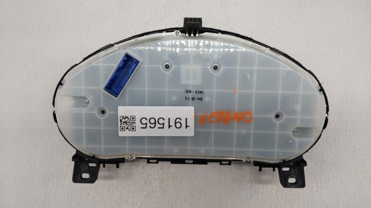 2013 Buick Verano Instrument Cluster Speedometer Gauges P/N:22978276 Fits OEM Used Auto Parts - Oemusedautoparts1.com