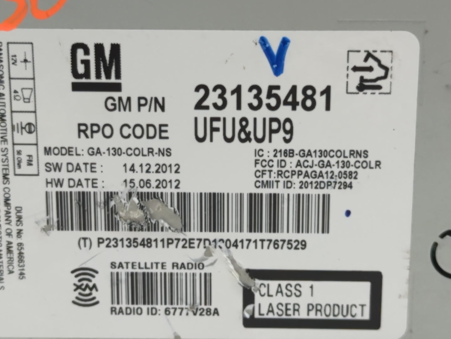 2012-2017 Buick Verano Am Fm Cd Player Radio Receiver - Oemusedautoparts1.com