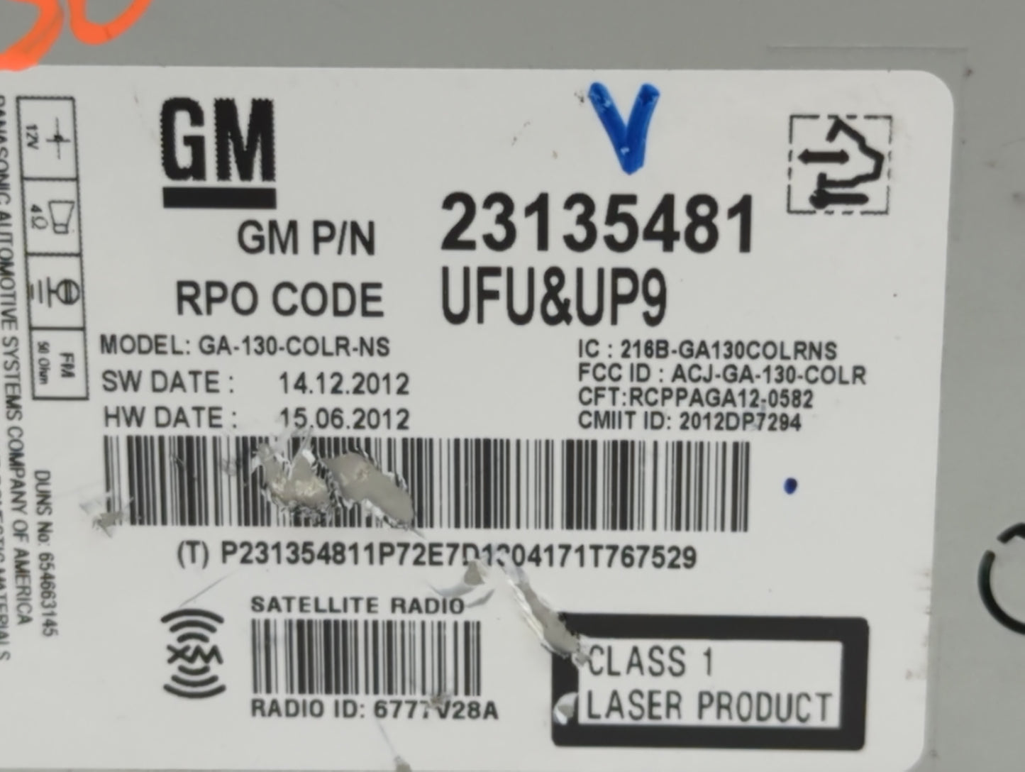 2012-2017 Buick Verano Am Fm Cd Player Radio Receiver - Oemusedautoparts1.com