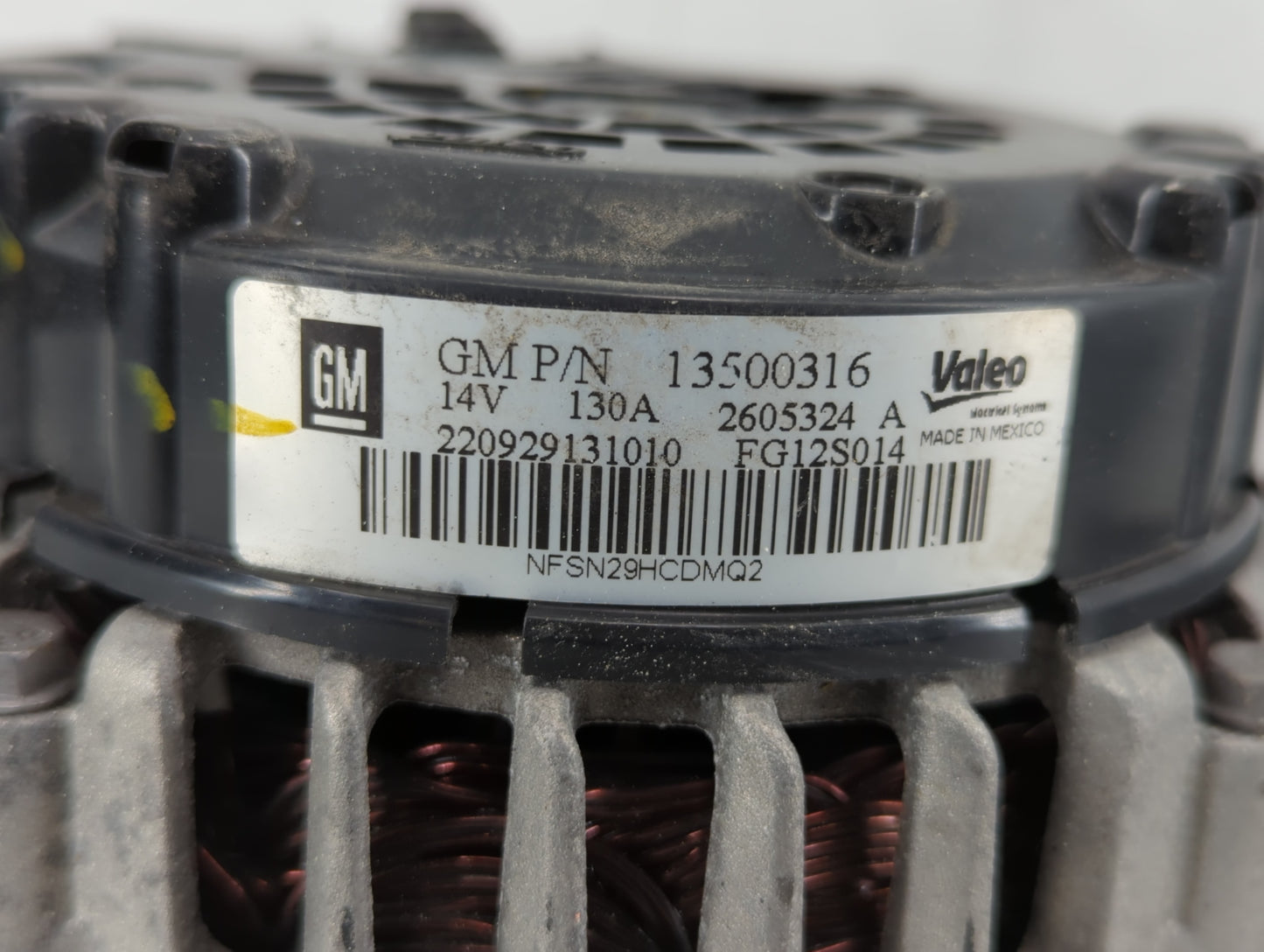 2012-2017 Buick Verano Alternator Replacement Generator Charging Assembly Engine OEM P/N:13500316 13588321 Fits OEM Used Aut