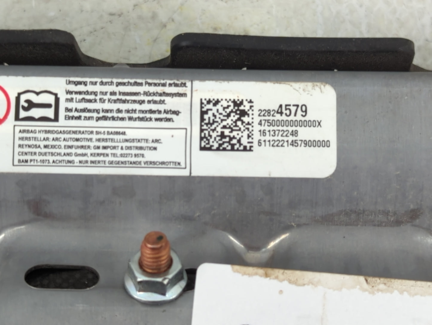 2012-2017 Buick Verano Air Bag Driver Left Knee OEM P/N:22824579 Fits Fits 2012 2013 2014 2015 2016 2017 2018 2019 OEM Used 