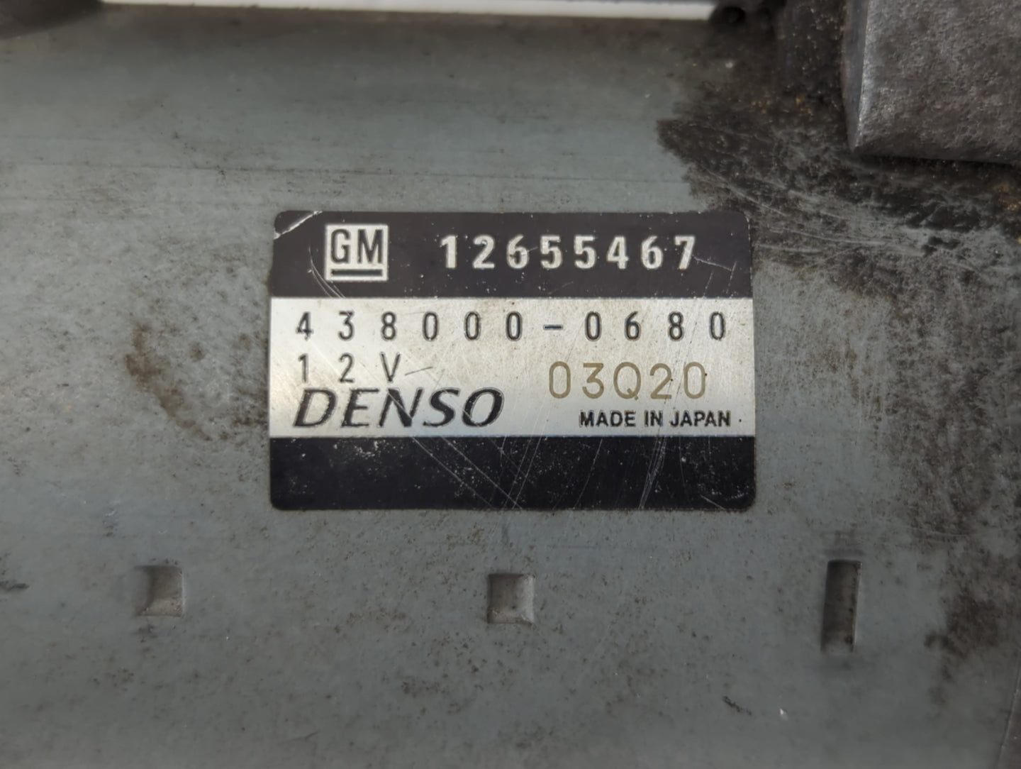 2013-2015 Cadillac Ats Car Starter Motor Solenoid OEM P/N:438000-0680 12655467 Fits OEM Used Auto Parts - Oemusedautoparts1.