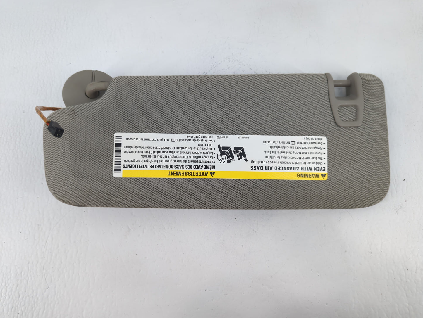 2013 Cadillac Ats Sun Visor Shade Replacement Passenger Right Mirror Fits OEM Used Auto Parts - Oemusedautoparts1.com