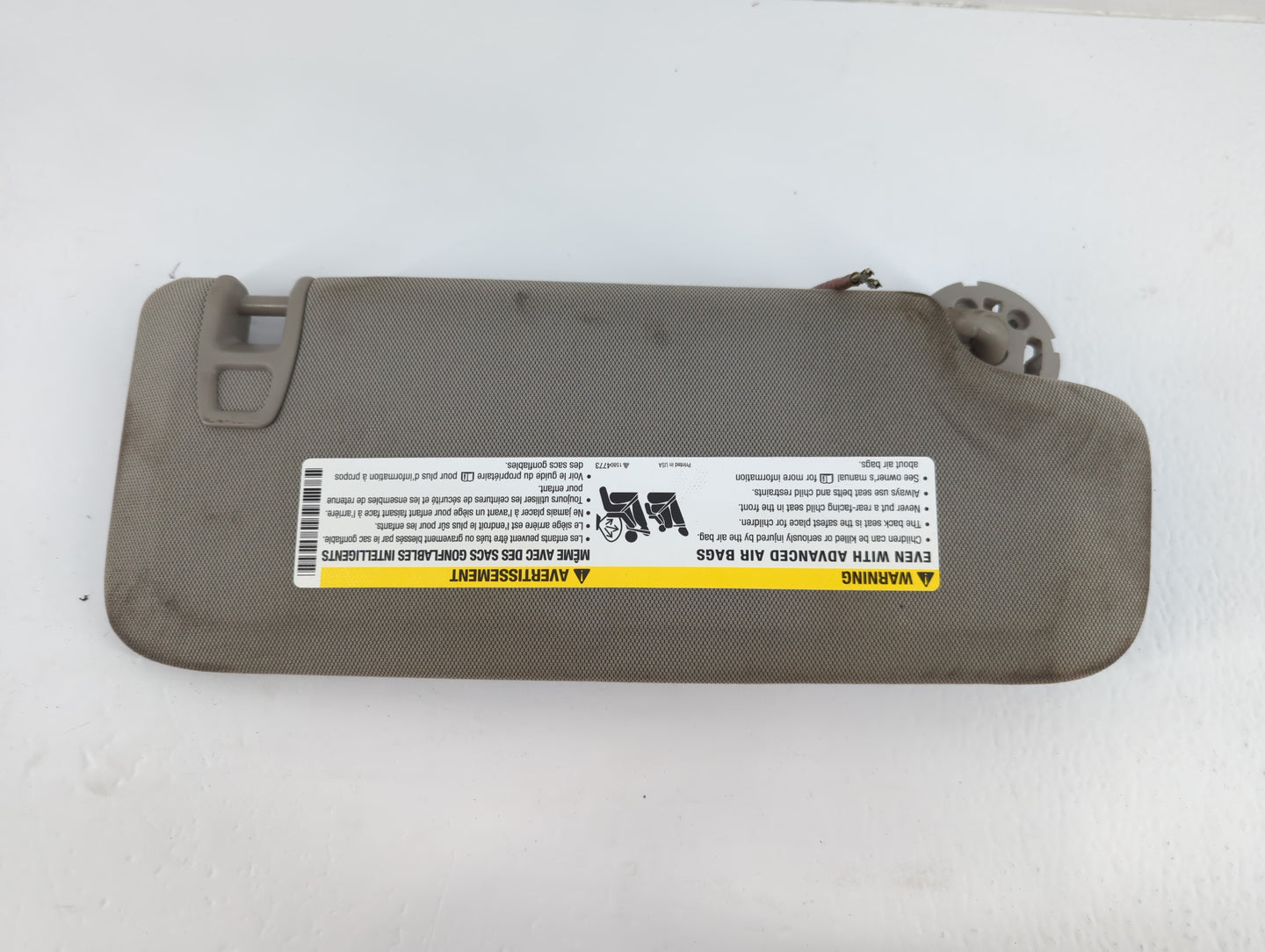 2013 Cadillac Ats Sun Visor Shade Replacement Passenger Right Mirror Fits OEM Used Auto Parts - Oemusedautoparts1.com