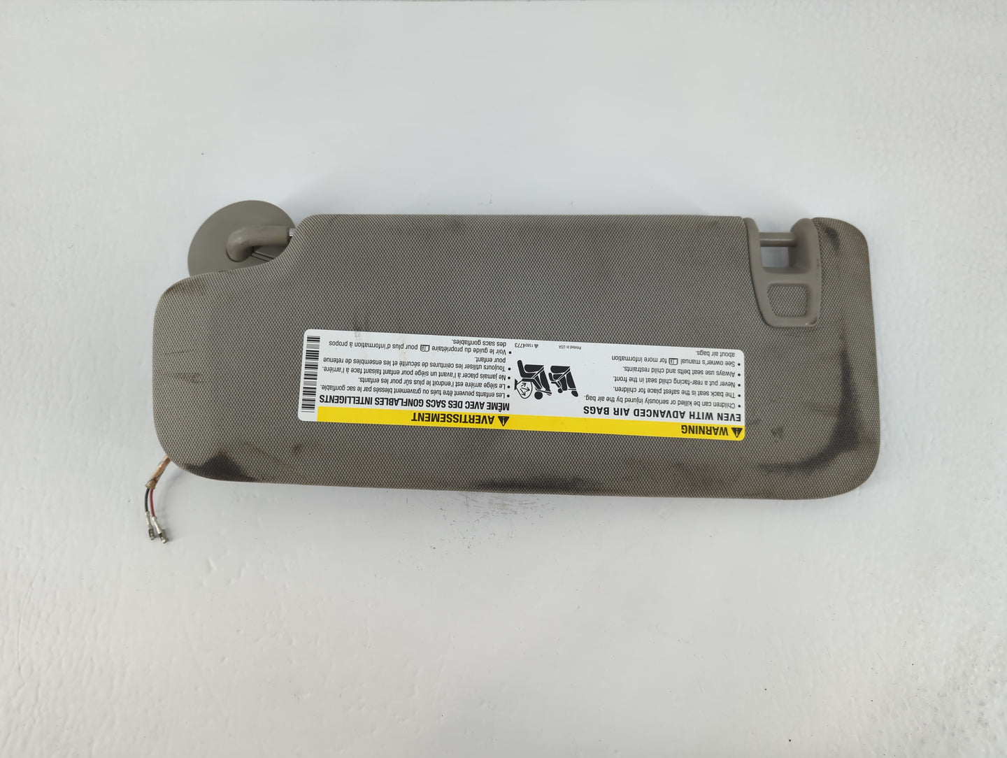 2013 Cadillac Ats Sun Visor Shade Replacement Passenger Right Mirror Fits OEM Used Auto Parts - Oemusedautoparts1.com
