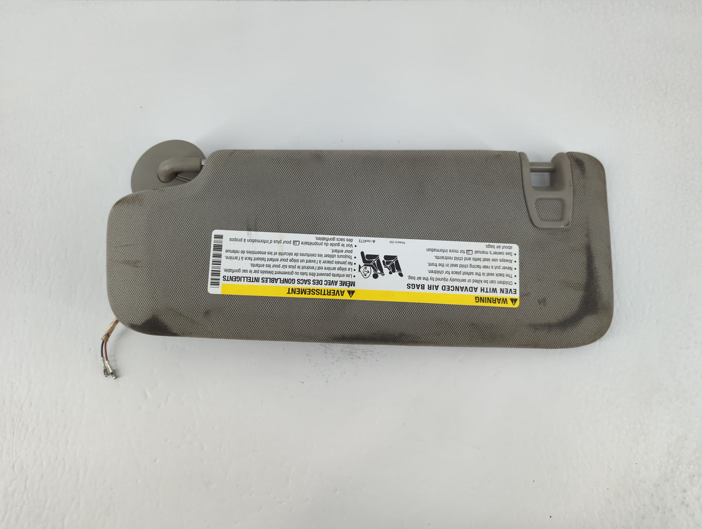 2013 Cadillac Ats Sun Visor Shade Replacement Passenger Right Mirror Fits OEM Used Auto Parts - Oemusedautoparts1.com