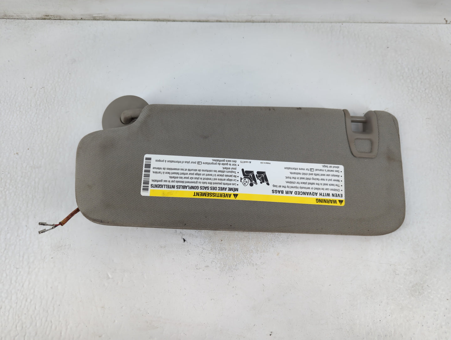 2013 Cadillac Ats Sun Visor Shade Replacement Passenger Right Mirror Fits OEM Used Auto Parts - Oemusedautoparts1.com