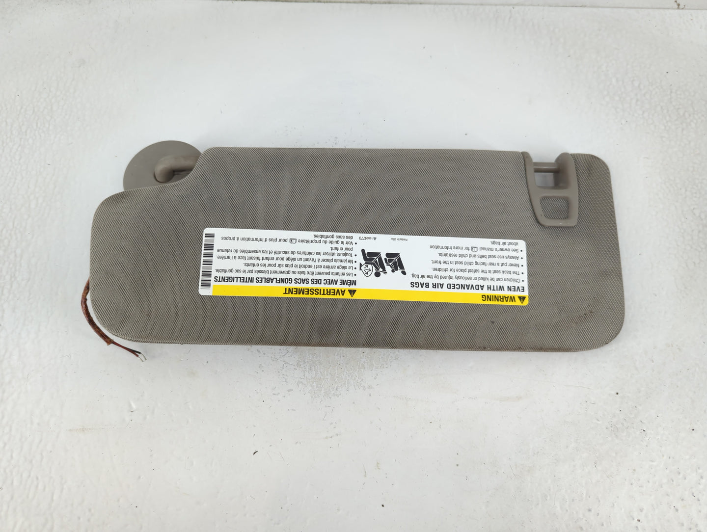 2013 Cadillac Ats Sun Visor Shade Replacement Passenger Right Mirror Fits OEM Used Auto Parts - Oemusedautoparts1.com
