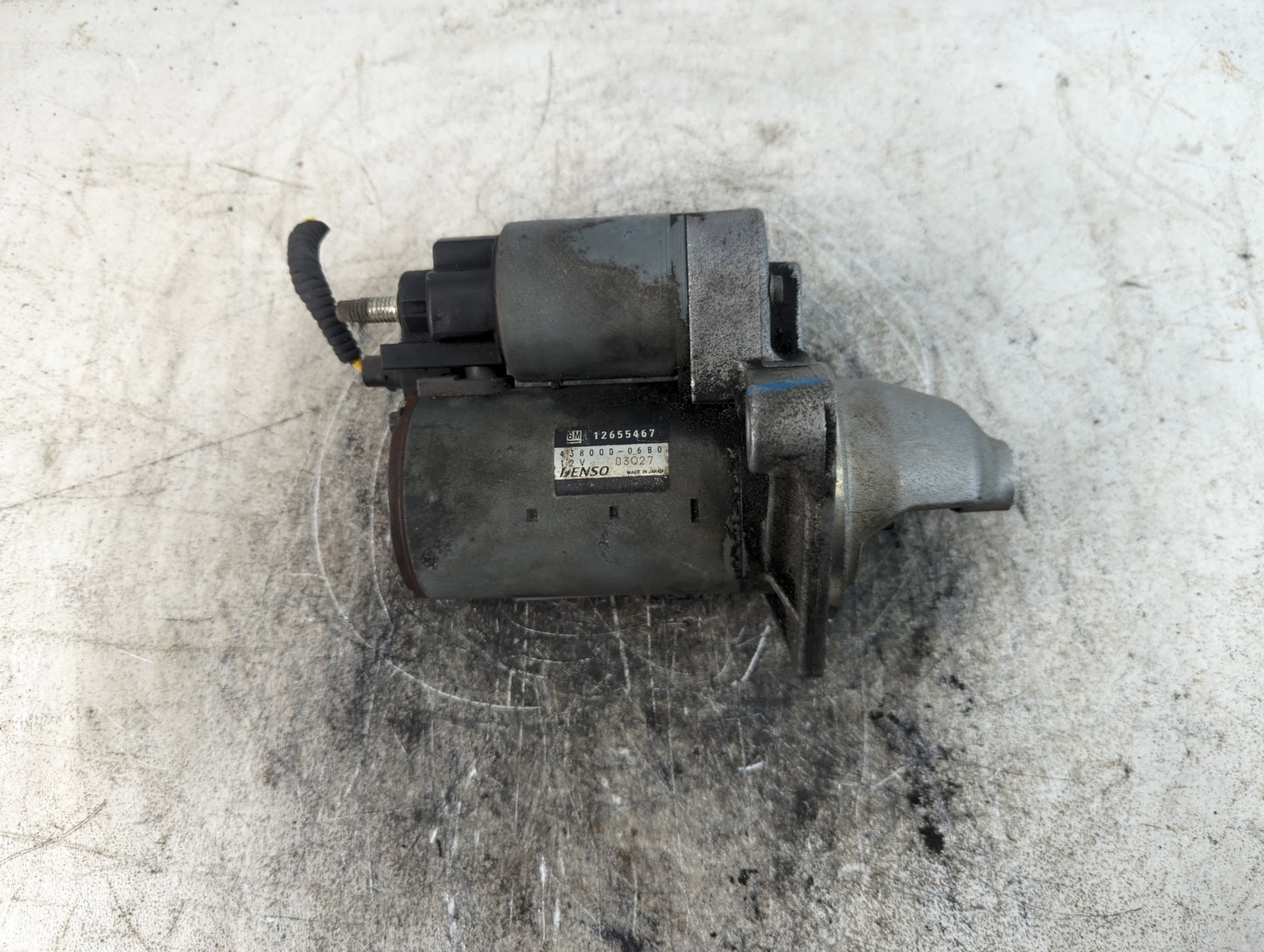 2013-2015 Cadillac Ats Car Starter Motor Solenoid OEM P/N:438000-0680 12655467 Fits OEM Used Auto Parts - Oemusedautoparts1.