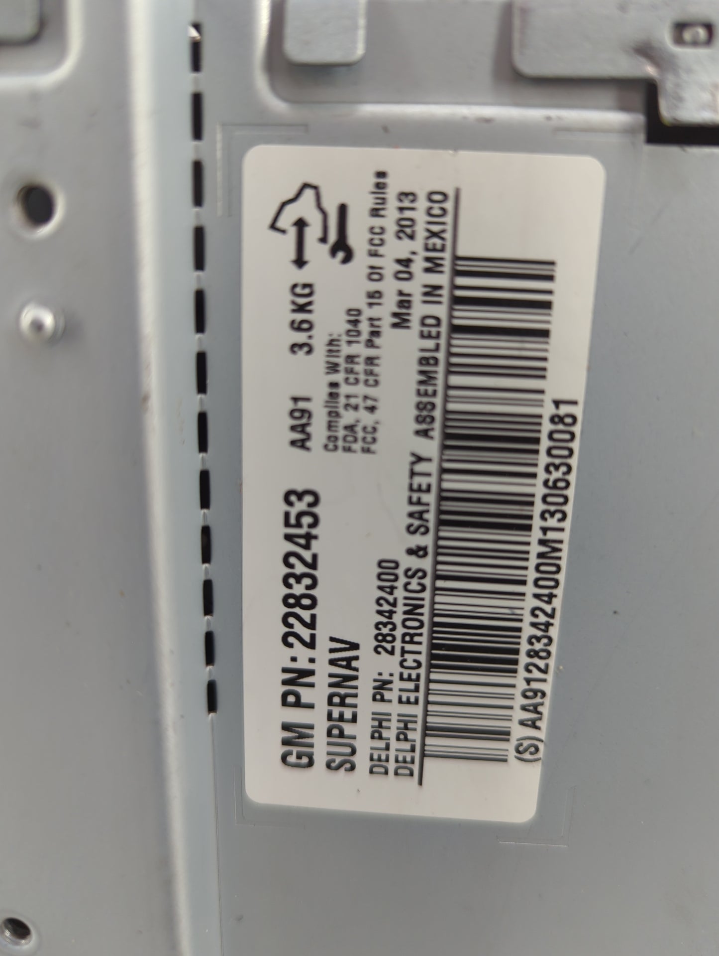 2012-2014 Cadillac Escalade Radio AM FM Cd Player Receiver Replacement P/N:22832453 28342400, AA91 Fits Fits 2012 2013 2014 