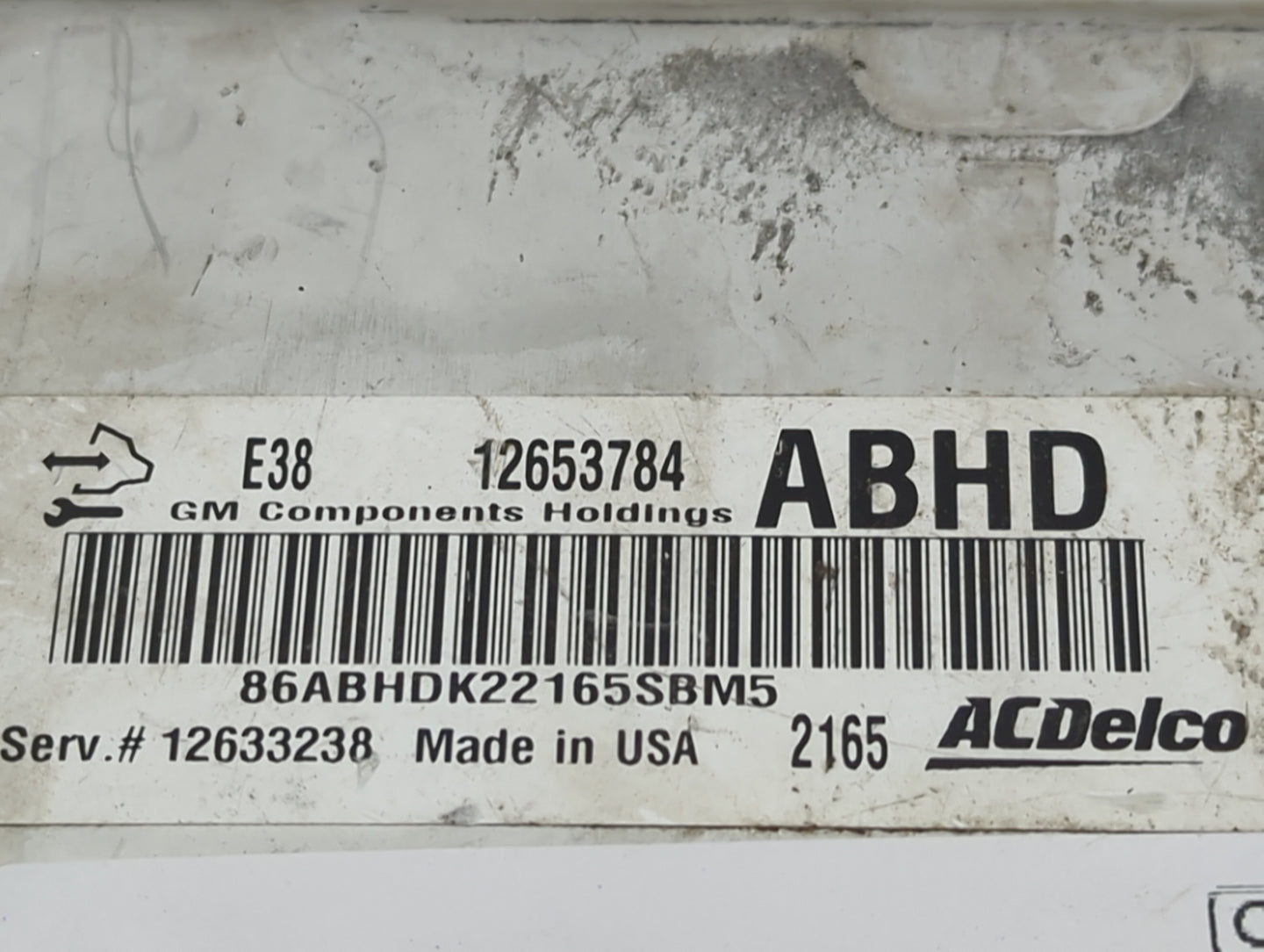 2010-2014 Cadillac Escalade Esv PCM Engine Control Computer ECU ECM PCU OEM P/N:12653784 12633238 Fits OEM Used Auto Parts -