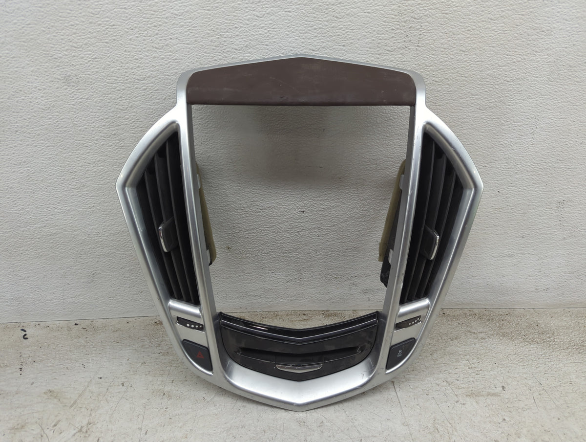 2013 Cadillac Srx Radio Climate Panel Bezel Silver - Oemusedautoparts1.com