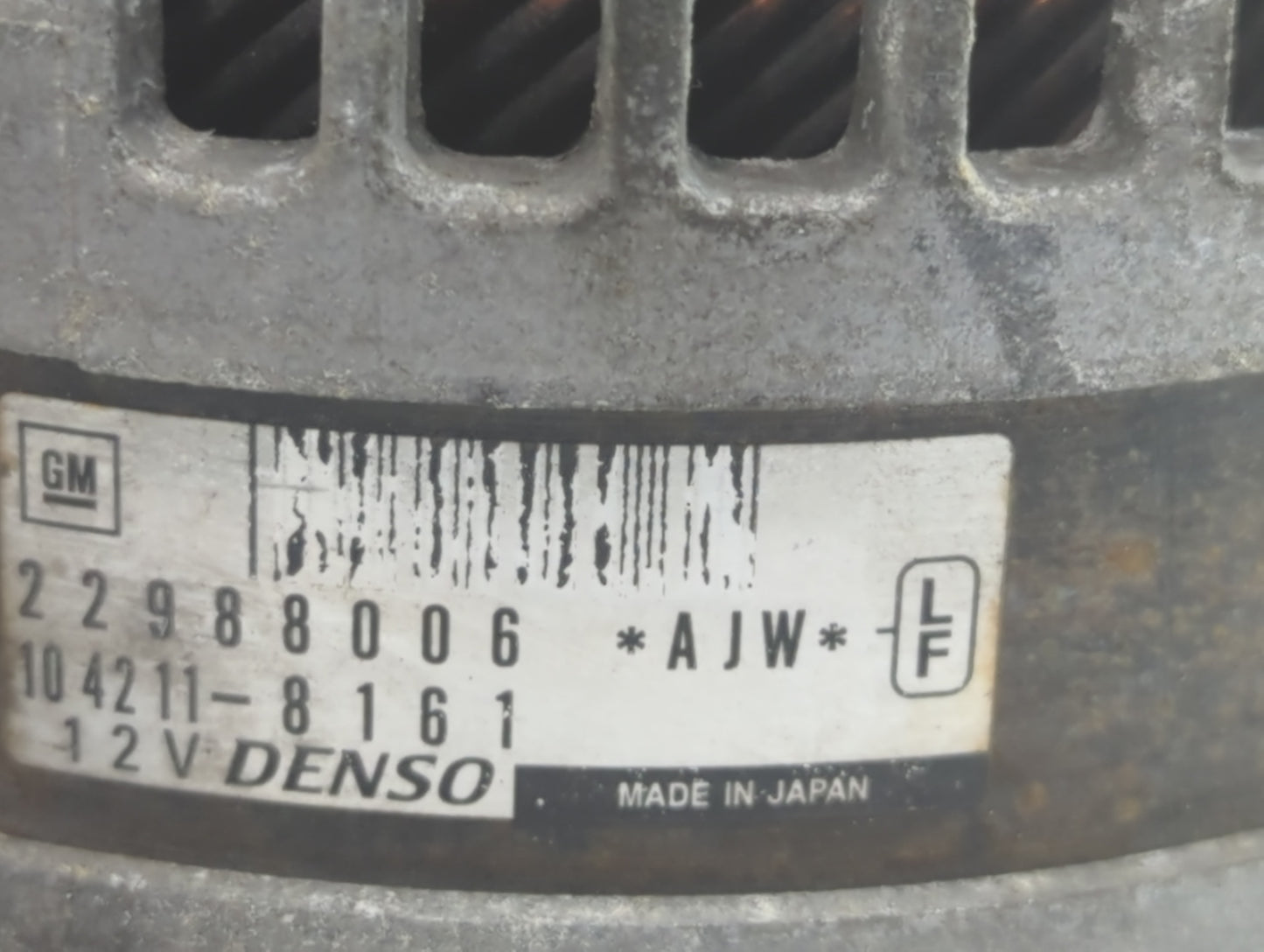 2012-2014 Cadillac Srx Alternator Replacement Generator Charging Assembly Engine OEM P/N:22988006 104211-8161 Fits OEM Used 