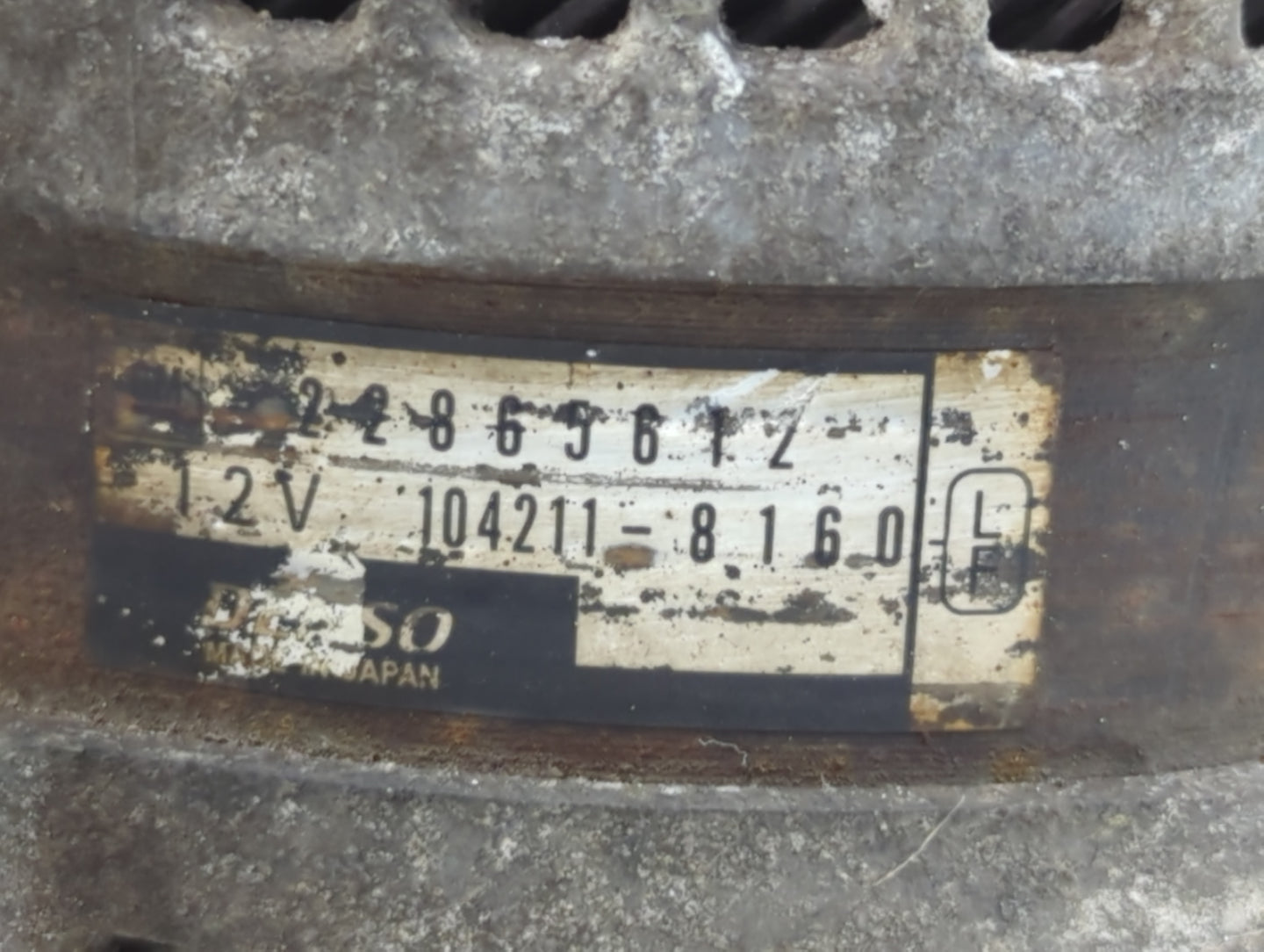 2012-2014 Cadillac Srx Alternator Replacement Generator Charging Assembly Engine OEM P/N:104211-8160 22865612 Fits OEM Used 