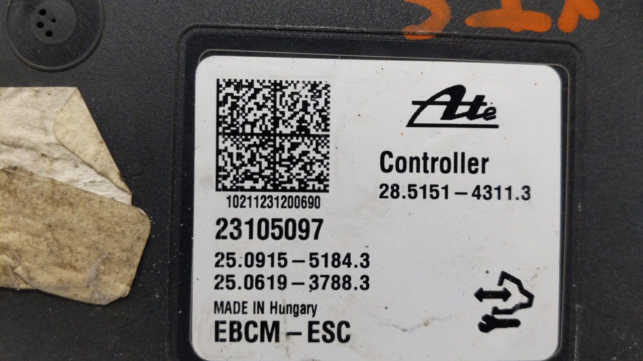 2013-2014 Cadillac Xts ABS Pump Control Module Replacement P/N:23105132 23105094 Fits Fits 2013 2014 OEM Used Auto Parts - O