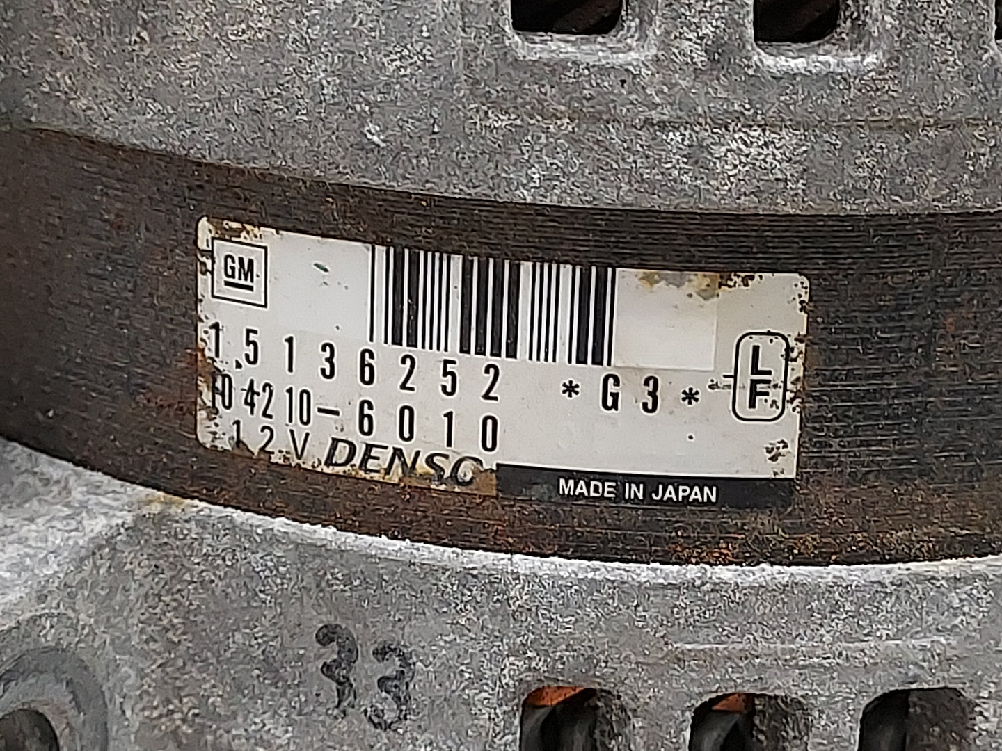 2013-2019 Cadillac Xts Alternator Replacement Generator Charging Assembly Engine OEM P/N:104210-6010 15136252 Fits OEM Used 