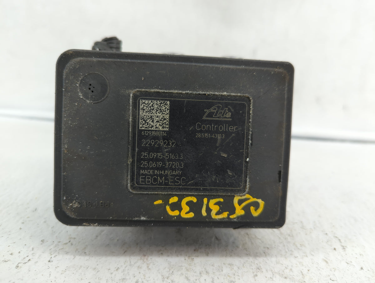 2013-2014 Cadillac Xts Anti-Lock Brake ABS Pump Module Actuator OEM P/N:22929240 23105132, 23105094 Fits Fits 2013 2014 OEM 