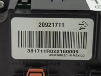 2013 Chevrolet Avalanche 1500 Climate Control Module Temperature AC/Heater Replacement P/N:20921711 Fits Fits 2012 OEM Used 