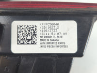 2010-2013 Chevrolet Camaro Tail Light Assembly Passenger Right OEM P/N:PC50040 Fits Fits 2010 2011 2012 2013 OEM Used Auto P