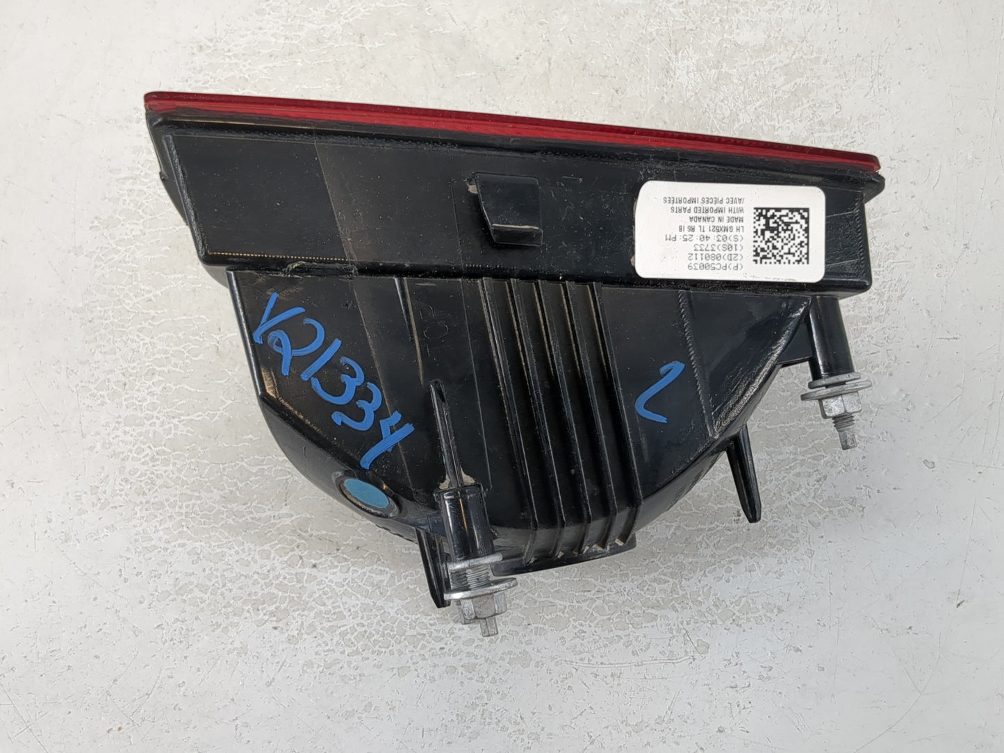 2010-2013 Chevrolet Camaro Tail Light Assembly Driver Left OEM P/N:PC50039 Fits Fits 2010 2011 2012 2013 OEM Used Auto Parts