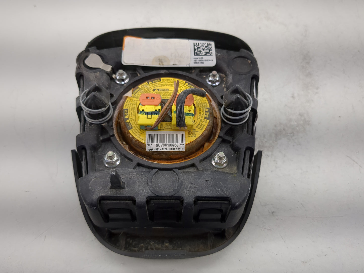 2012-2015 Chevrolet Camaro Air Bag Driver Left Steering Wheel Mounted P/N:22943125 Fits Fits 2012 2013 2014 2015 OEM Used Au