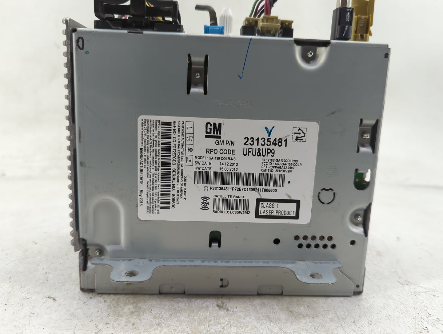 2013 Chevrolet Camaro Radio AM FM Cd Player Receiver Replacement P/N:23135481 Fits OEM Used Auto Parts - Oemusedautoparts1.c