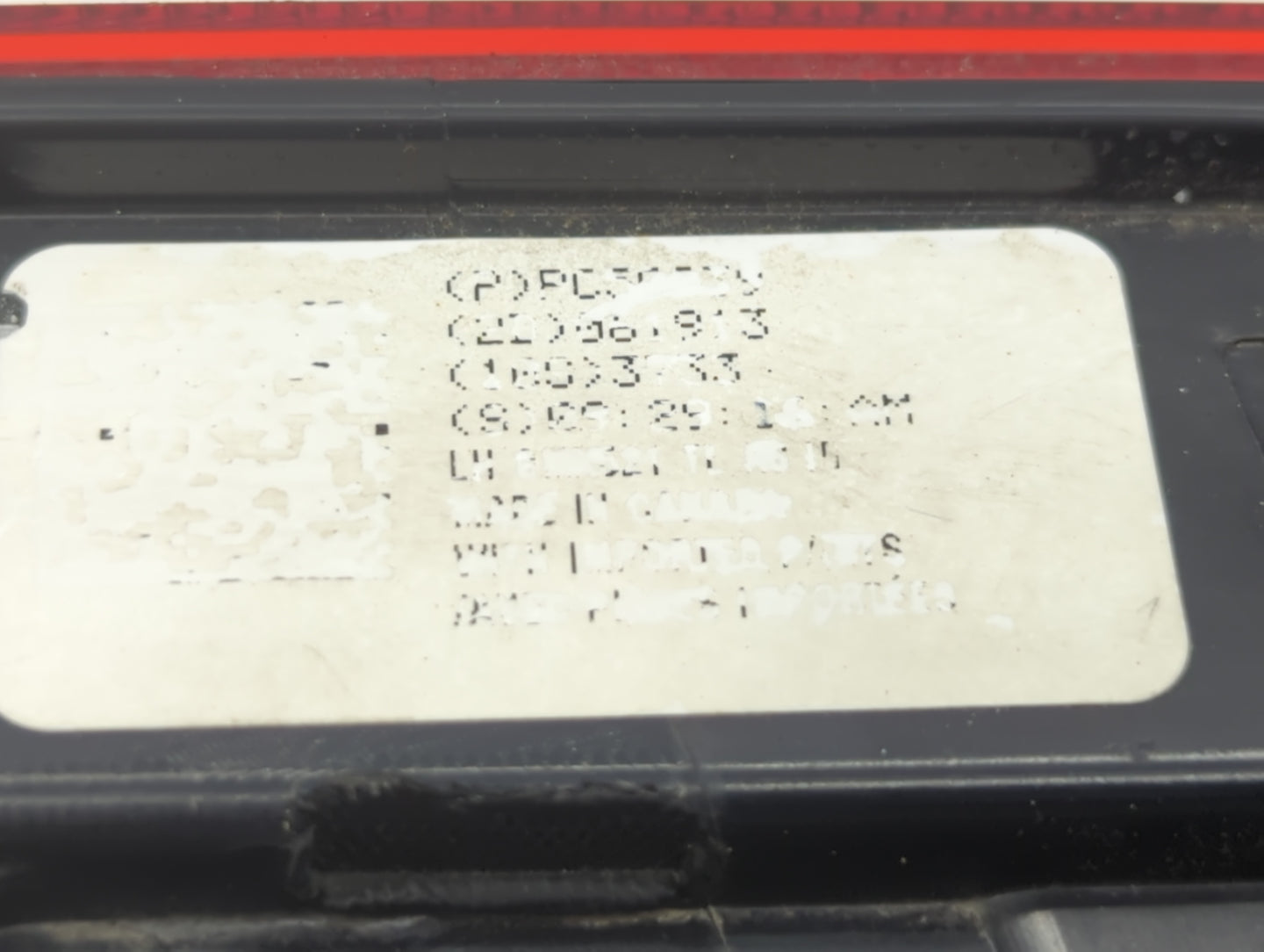 2010-2013 Chevrolet Camaro Tail Light Assembly Driver Left OEM P/N:PC50039 Fits Fits 2010 2011 2012 2013 OEM Used Auto Parts