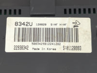 2013-2014 Chevrolet Captiva Sport Instrument Cluster Speedometer Gauges P/N:22938342 Fits Fits 2013 2014 OEM Used Auto Parts