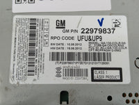 2013 Chevrolet Cruze Radio AM FM Cd Player Receiver Replacement P/N:22979837 Fits OEM Used Auto Parts - Oemusedautoparts1.co