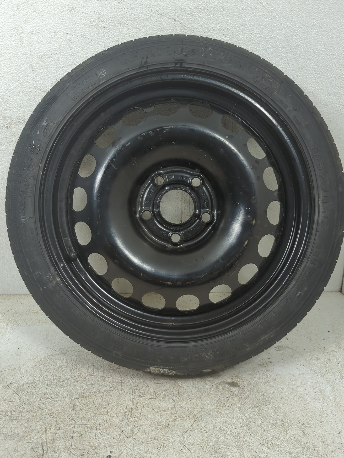 2011-2016 Chevrolet Cruze Spare Donut Tire Wheel Rim Oem 1093127 - Oemusedautoparts1.com