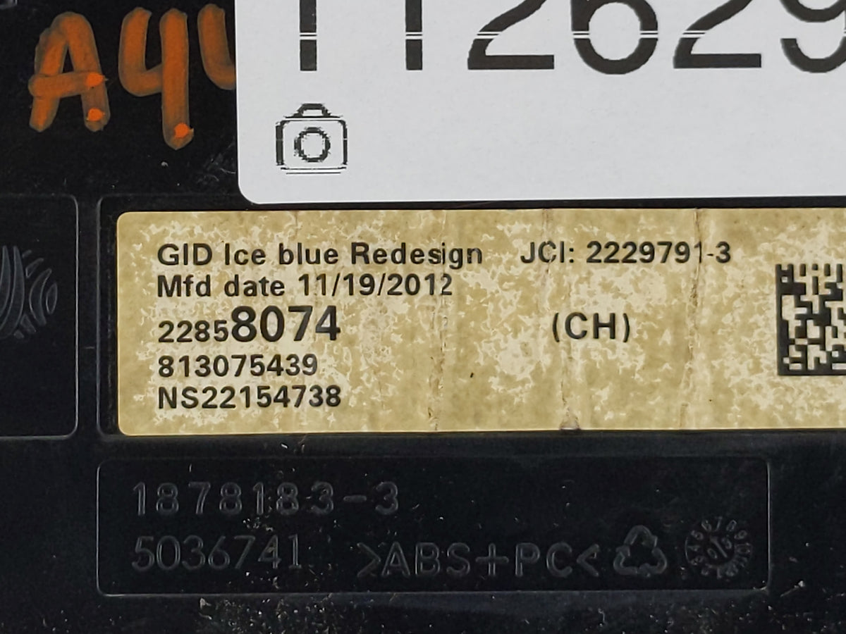 2011-2016 Chevrolet Cruze Information Radio Display Screen 1126295 - Oemusedautoparts1.com